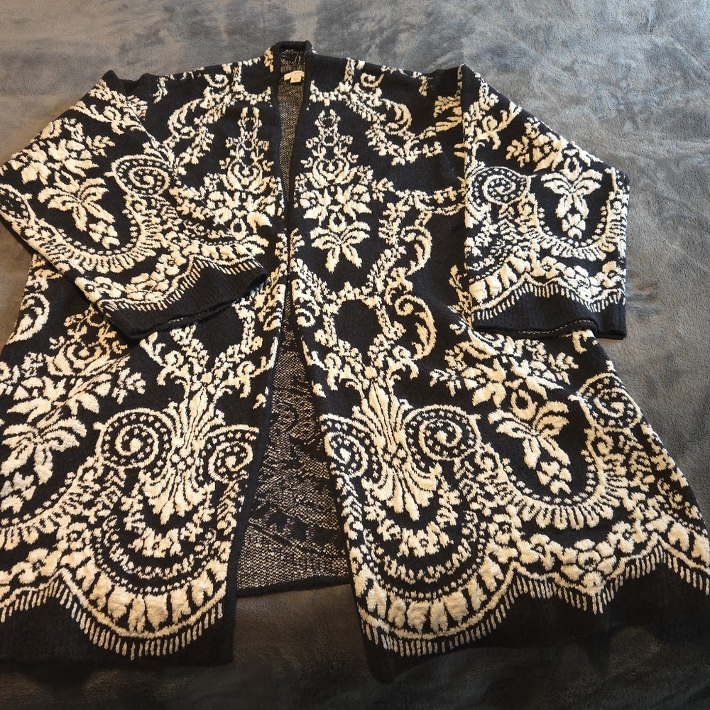 J. Jill "Placed-Jacquard Cardi"
